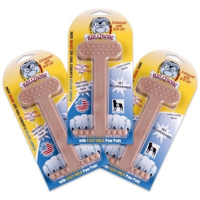 Nylon Dog Chew Toy for Aggressive Chewers - Dental Hygiene Bone with Peanut B...