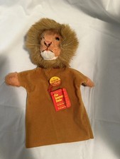 Steiff Vintage Lion Hand Puppet 9-inch, Adult Owned, VINTAGE, with tags