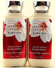QTY 2 - Bath  Body Works JAPANESE CHERRY BLOSSOM Body Lotion Cream 8oz