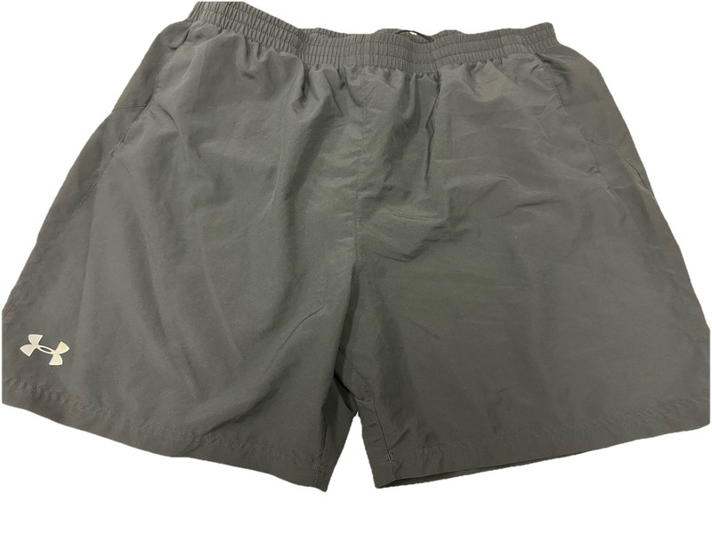 NWOT Under Armour Mens Size 2XL Fitted Black Swim Trunks Drawstring New