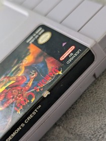 Demons Crest (Super Nintendo SNES) Cartridge Only Authentic Tested & Working