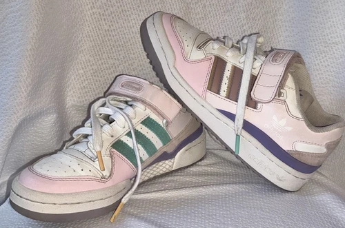 Adidas Die Brand Den 3 strisce The Brand White Purple Teal taglia 4 #0046