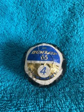 Vintage DUNLOP 65 4 GOLF BALL Unused in Original Black Wrapper Blue/ Gold Label