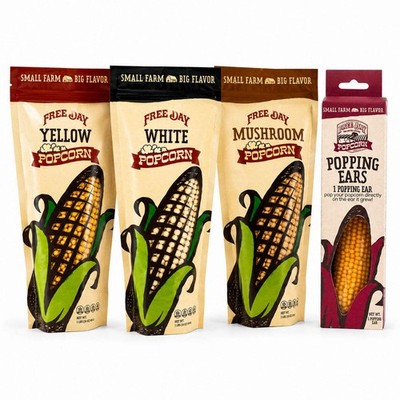 Free Day Popcorn Full Popping Experience | Yellow, White, Mushroom & Cob Popcorn