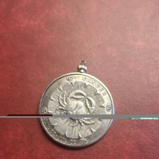 Cancer Zodiac Coin Pendant Silver Round Astro...