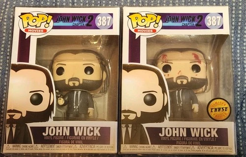 Funko Pop! Movies #387 JOHN WICK Chase Common Set of 2 w/Protector