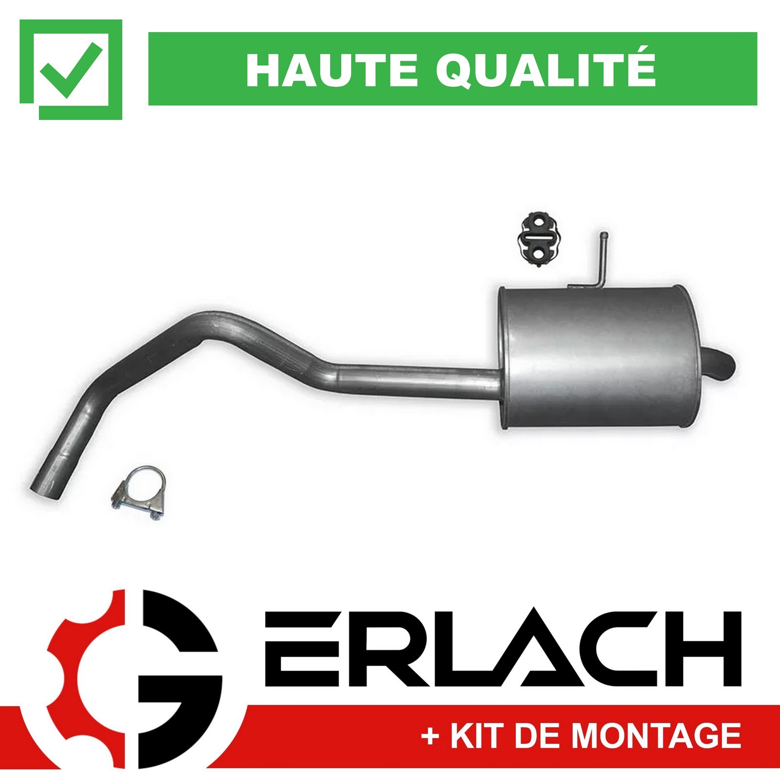 Silencieux arriere Renault Kangoo 1.5 dCi anti-corrosion