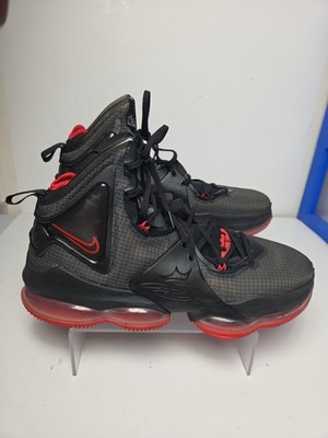 Nike LeBron XIX 19 University Red Black  Size 14 Used Men's Shoes
