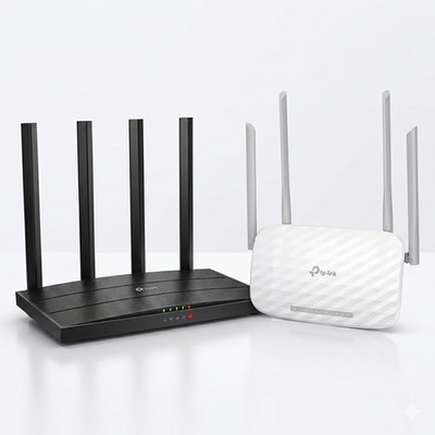 TP-Link Archer C6 & C50 AC1200 Bundle - Gigabit MU-MIMO Dual Band WiFi Routers