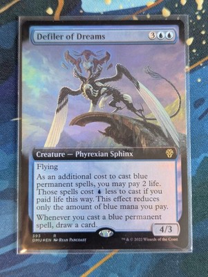 MTG Defiler of Dreams EXTENDED ART FOIL - NM - Dominaria United