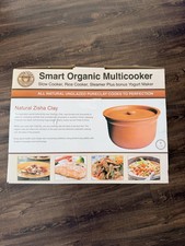 VITACLAY SMART ORGANIC MULTI COOKER RICE COOKER, SLOW COOKER Healthy 8 Cup