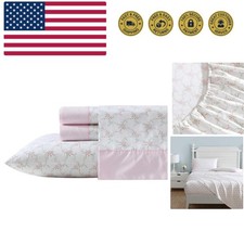 Sheet Set, Breathable Percale Cotton Bedding, 200 Thread Count, Deep Pocket, ...