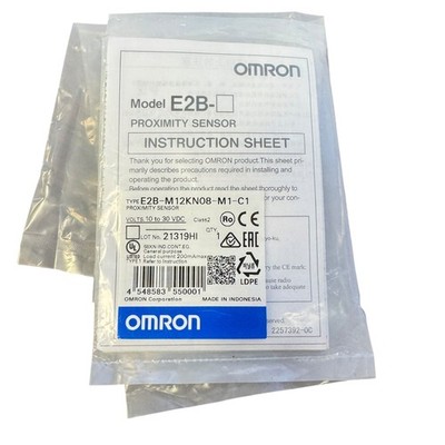 Omron E2B-M12KN08-M1-C1 Proximity Sensor 10-30VDC 200mA NPN NO M12 Non-Shielded
