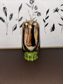 Woodland Creatures Bits/pcs Russian Style 5 PCE Nesting Doll - Main Doll 6.5&rdquo;