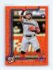 2025 Topps Chrome Orange Logofractor Andres Chaparro RC #/25