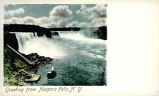 Niagara Falls with Maid of the Mist, c1910, New York