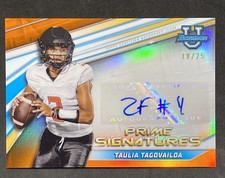 Error!!2022 Bowman U Orange Prime Auto Taulia Tagovailoa Zay Flowers Auto 18/25