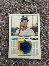 2026 Topps Heritage - Clubhouse Collection Relics George Springer #CCR-GS (MEM)
