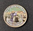 Colorized Kennedy JFK Half Dollar Pearl Harbor Gun Crew On Alert Free Shipping