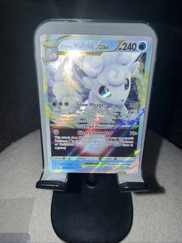 Pokémon Alolan Vulpix VSTAR 034/195 Silver Tempest Ultra Rare Holo 240HP