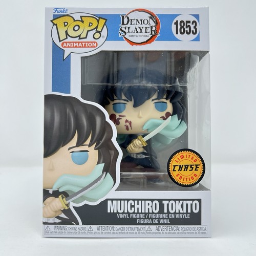 Muichiro Tokito (Attack) CHASE #1853 Funko Pop! Demon Slayer NEW+ PROTECTOR CASE - Picture 4 of 11