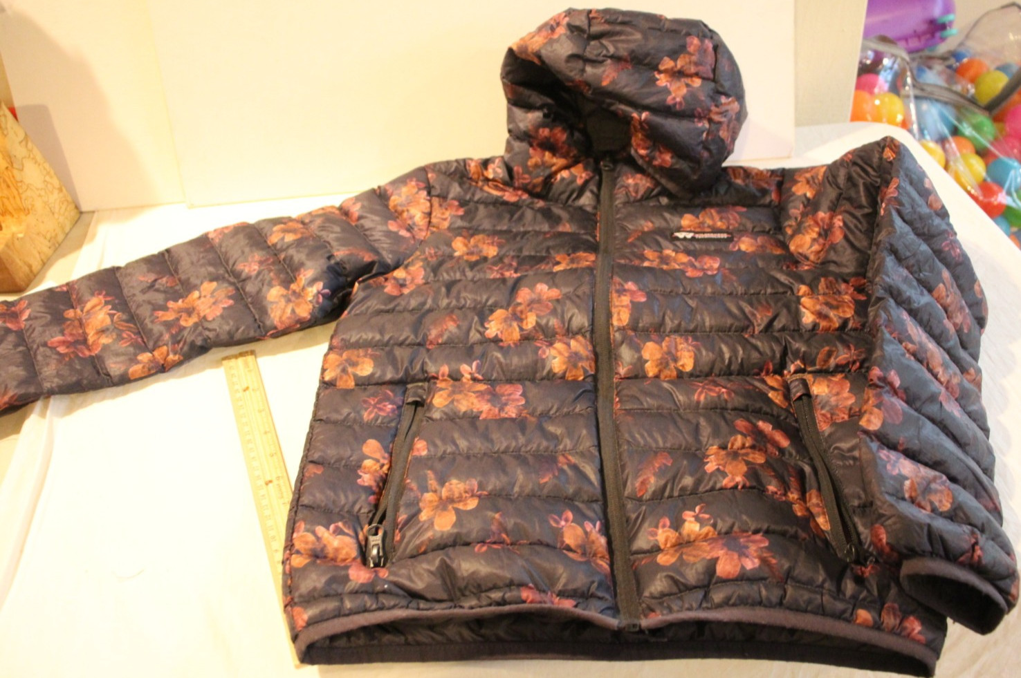 Wilderness Technology Jacket Small blue floral pr… - image 1