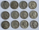 Washington Quarters 90% Silver - 12   FREE SHIPPING!