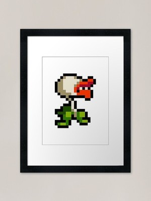 Atomthron - Pflanze - Truhe - HI gerahmtes Wandbild Poster Leinwanddruck Bild