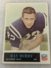 1965 Philadelphia - Raymond Berry #2 Colts Hall Of Fame