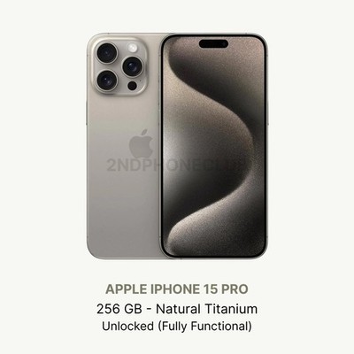 iphone 15 Pro - 256 GB - Unlocked - Good Condition - No Face ID | eBay