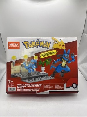 MEGA Construx Pokemon Riolu Evolution Set HHY94 Building Toy 131pcs New Open Box