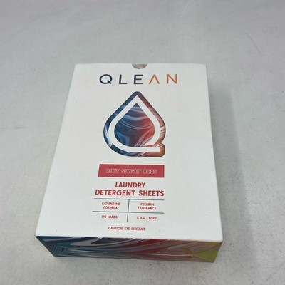 QLEAN Laundry Detergent Sheets 120 Loads - Ruby Sunset Bliss