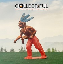 CRESCENT -VINTAGE LEAD FIGURE - AMERICAN INDIAN CHIEF - BRITAINS SIZE   738