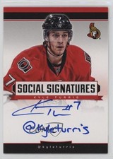 2013-14 Panini Playbook Social Signatures Kyle Turris #SS-KT Auto v9t