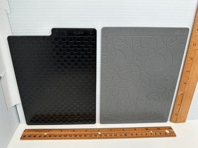 Stampin' Up! Sizzix Big Shot LETTERPRESS Embossing Plates Silicone