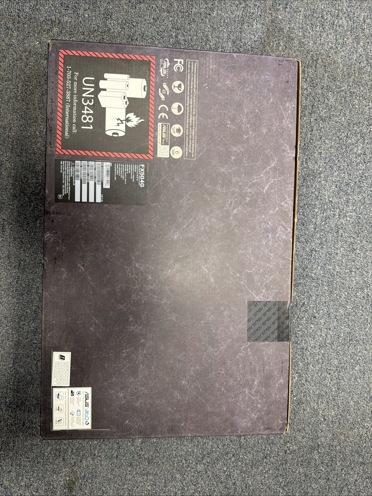 ASUS FX504 15.6" (256GB, Intel core i7 8th Gen.,  2.2 GHz, 8 GB) Laptop - Black