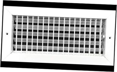 14''w X 6''h Adjustable AIR Supply Diffuser - HVAC Vent Cover 14 X 6 White