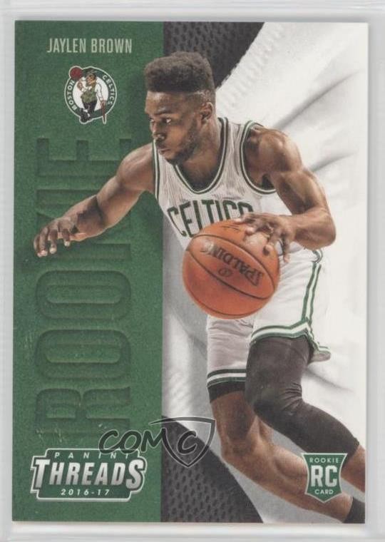 2016-17 Panini Threads Leather Rookies Jaylen Brown #205 Rookie RC 13c7
