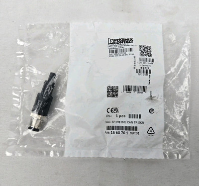 PHOENIX CONTACT SAC-5P-M12MS CAN TR SKR, TERMINAL RESISTOR 1560701 SAC-5 #316693