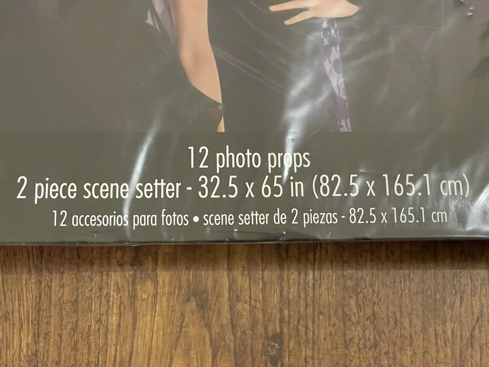 Kit de adereços e cabine de fotos cenário de festa de Halloween, 14 peças decoração - Imagem 3 de 4