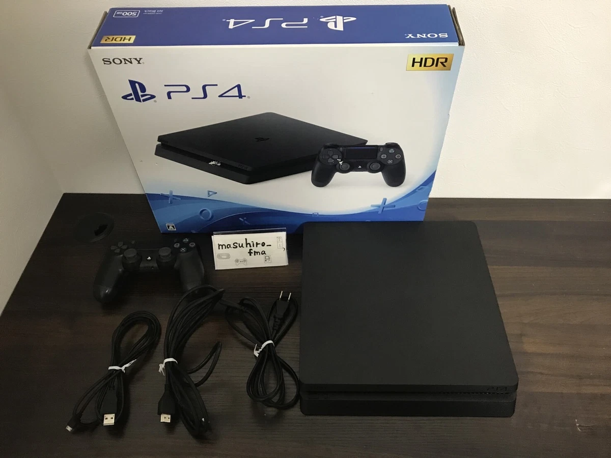 SONY Playstation 4 PS4 Jet Black Console 500GB CUH-2100AB01 w/box 