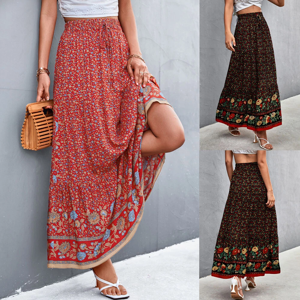 Elasticated top gypsy skirt