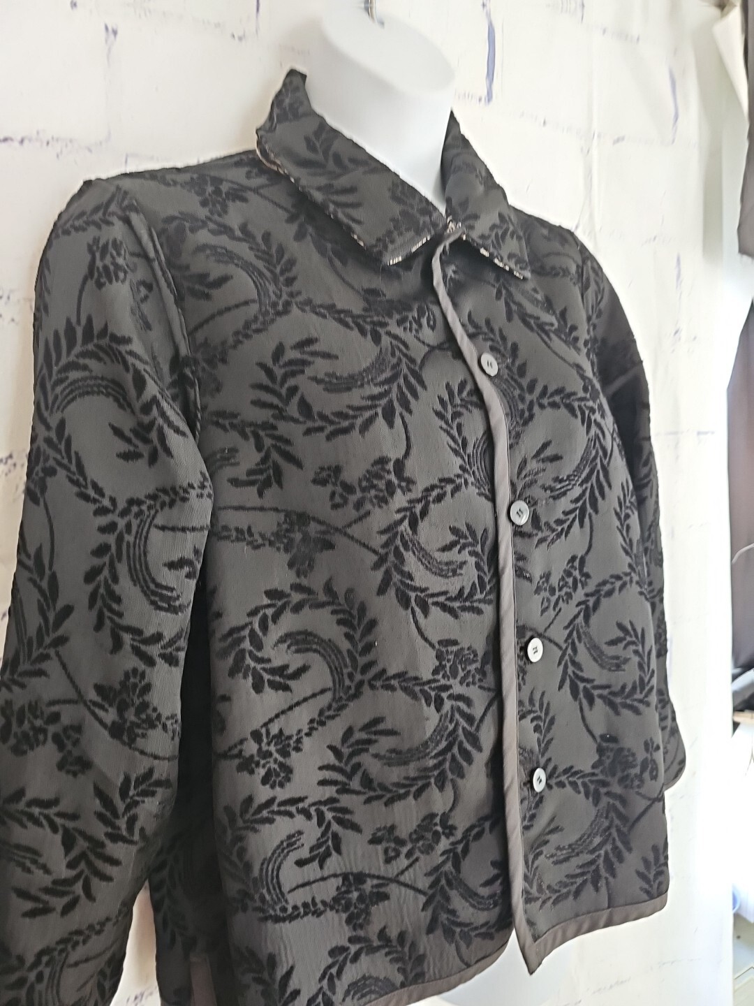 Reversible Jacquard Multicolor Jacket Blazer size… - image 8