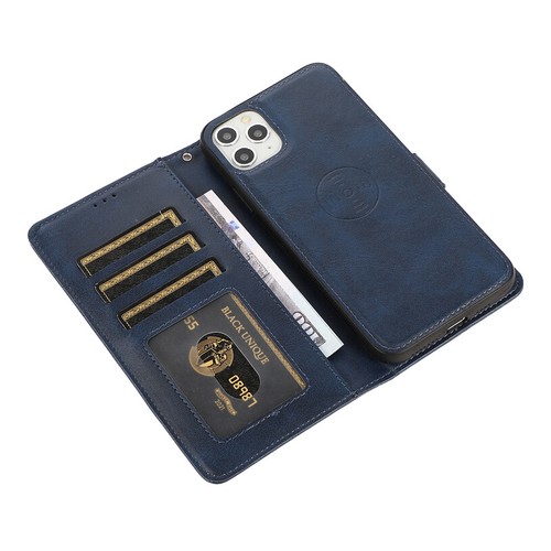 Custodia portafoglio rimovibile in pelle flip cover per iPhone 16e/15/14/13/12/11 XR SE 8 - Foto 20 di 38