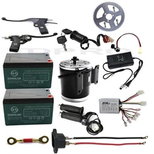 24V 500W Brush Motor Kit Controller Battery for E Bike Razor ATV Scooter Bicycle