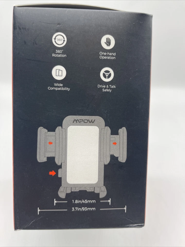 Mpow 032 Dashboard Windshield Dash Car Mount Sucker Phone Holder GPS For iPhone - Image 3 of 4