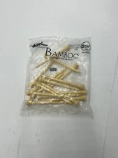 Pride Golf Tee 3 1/4"  Natural Bamboo Wood Tee Golf Tees 15pcs