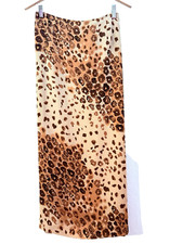 WOMAN'S APOSTROPHE FULL LENGTH PLUS SIZE SKIRT SIZE 16W BEIGE BROWN