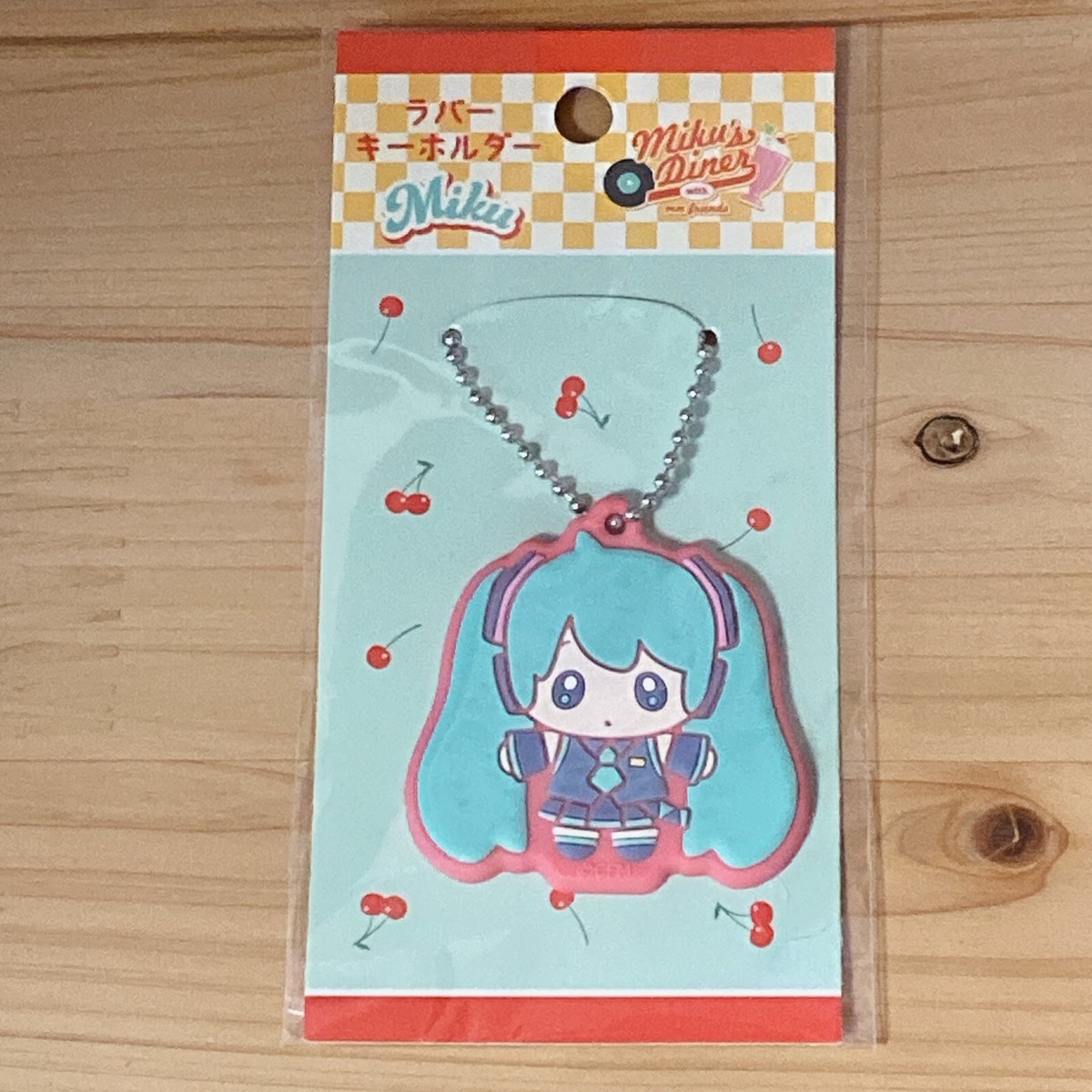 Hatsune Miku Daiso Pouch Pencil Case Pen Key Chain Cord Clip