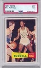 1957 Topps Basketball Card #77 Bill Russell Rookie Boston Celtics - PSA 7